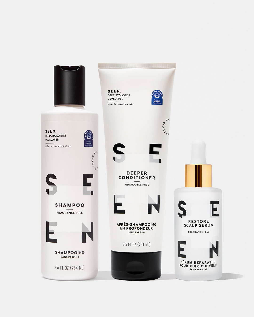 SEEN Deeper Restore Bundle, Fragrance Free
