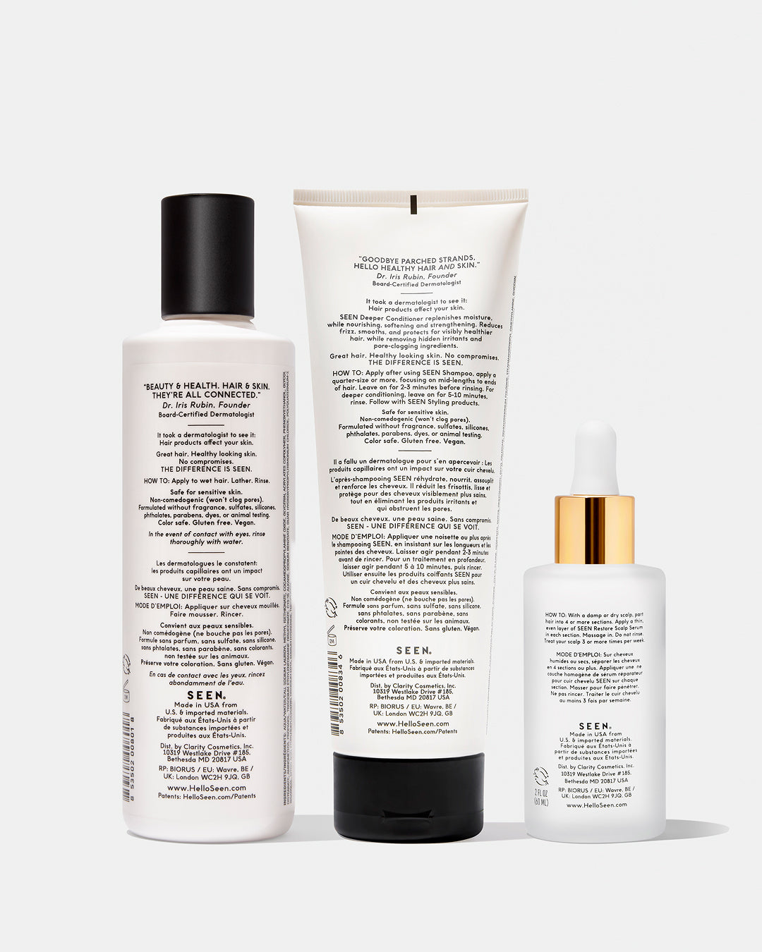 SEEN Deeper Restore Bundle, Fragrance Free