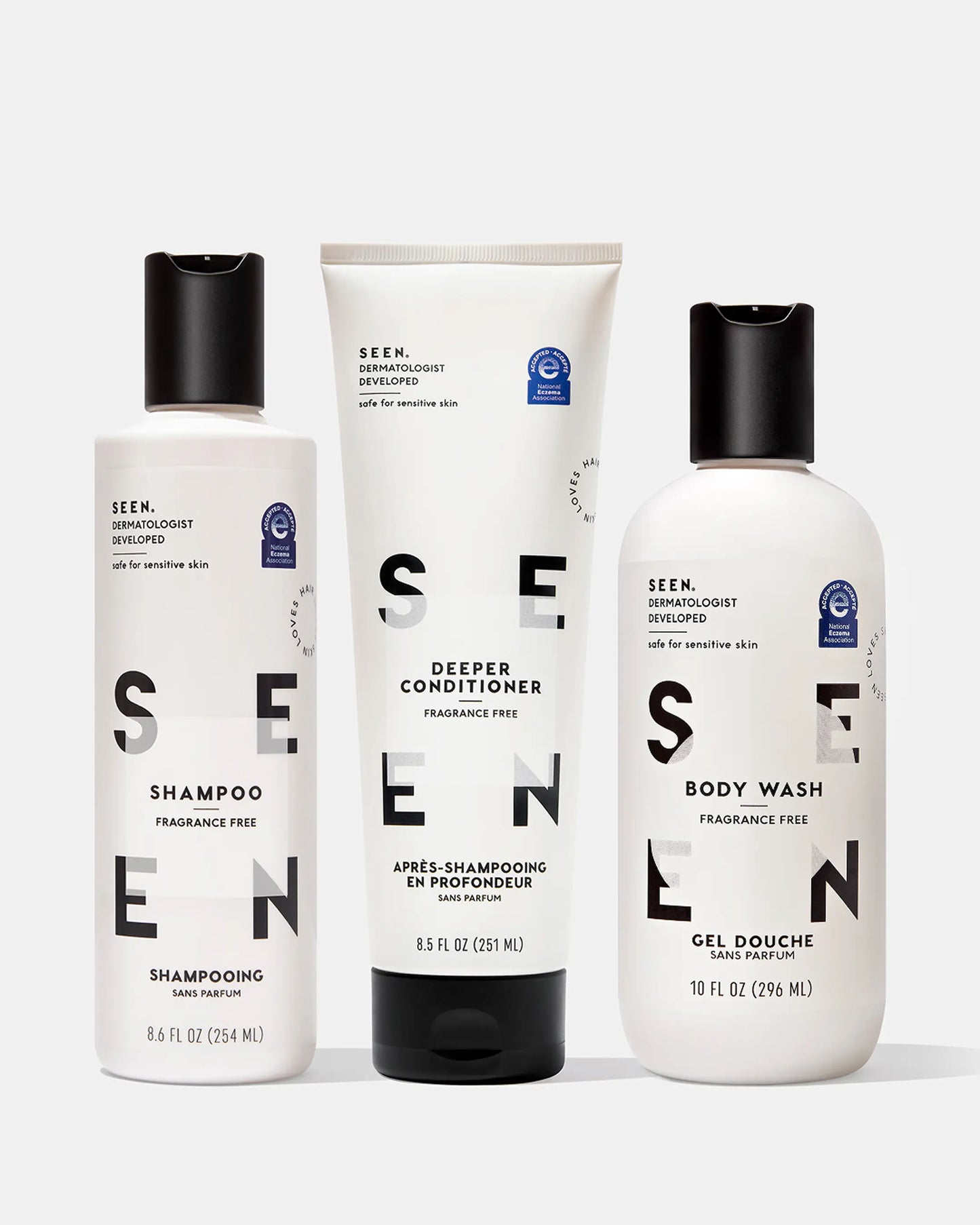 SEEN Eczema-Safe Advanced Hydration Bundle, Fragrance Free