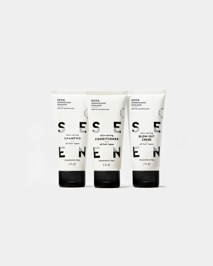 SEEN Travel Trio, Fragrance Free, Boxed