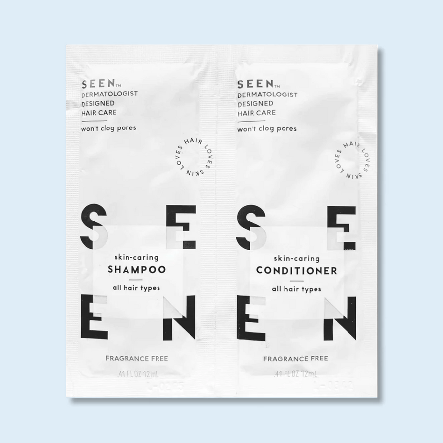 SEEN Shampoo & Conditioner, Fragrance Free, Sample